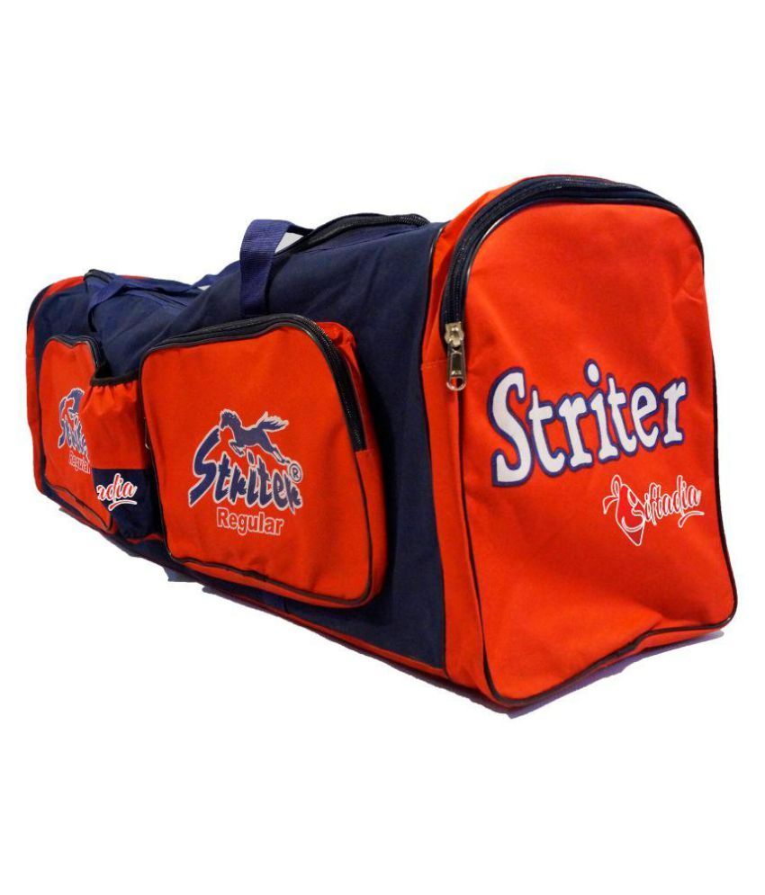 Giftadia 36 Inch Heavy Duty Canvas Cricket Kit Bag Red (27 x 10 x 14