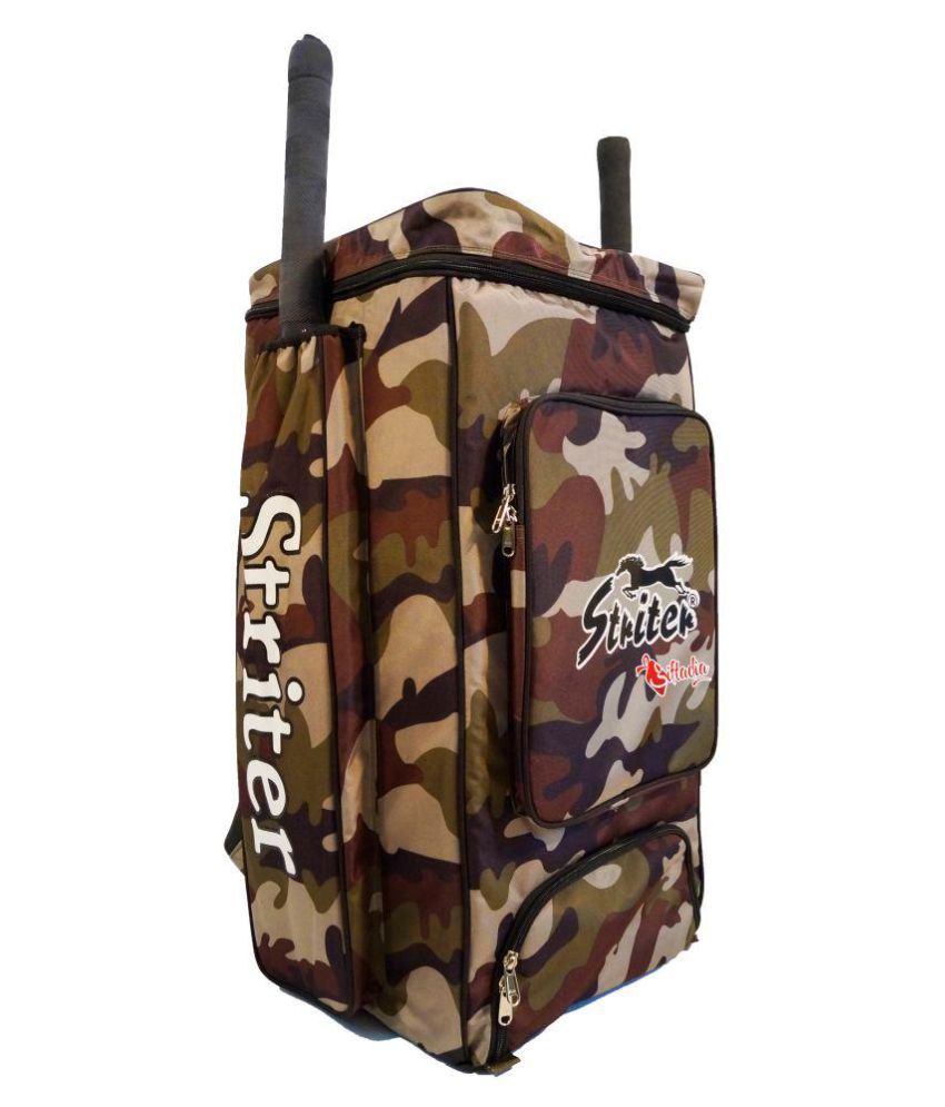 Giftadia Heavy Duty Canvas Cricket Pitthu Shoulder Kit Bag Army Print