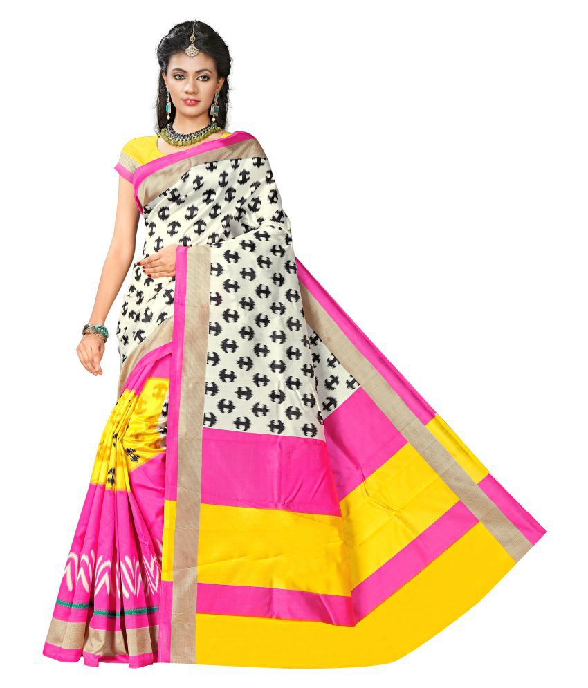 Indian Robe Multicoloured Art Silk Saree - Buy Indian Robe ...