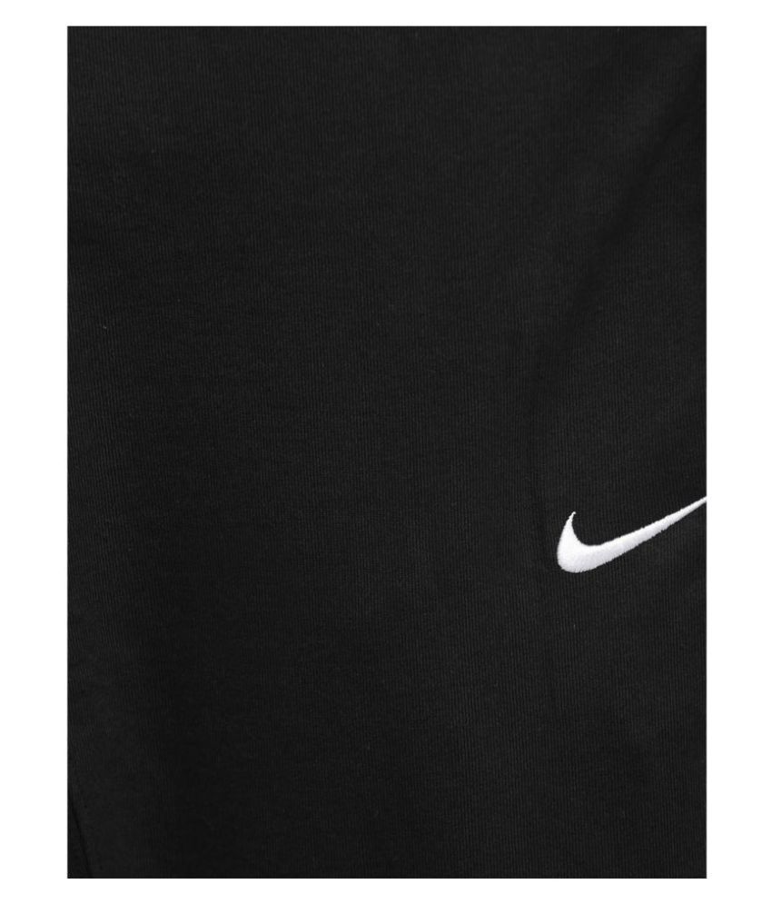 nike men's track pants in black white