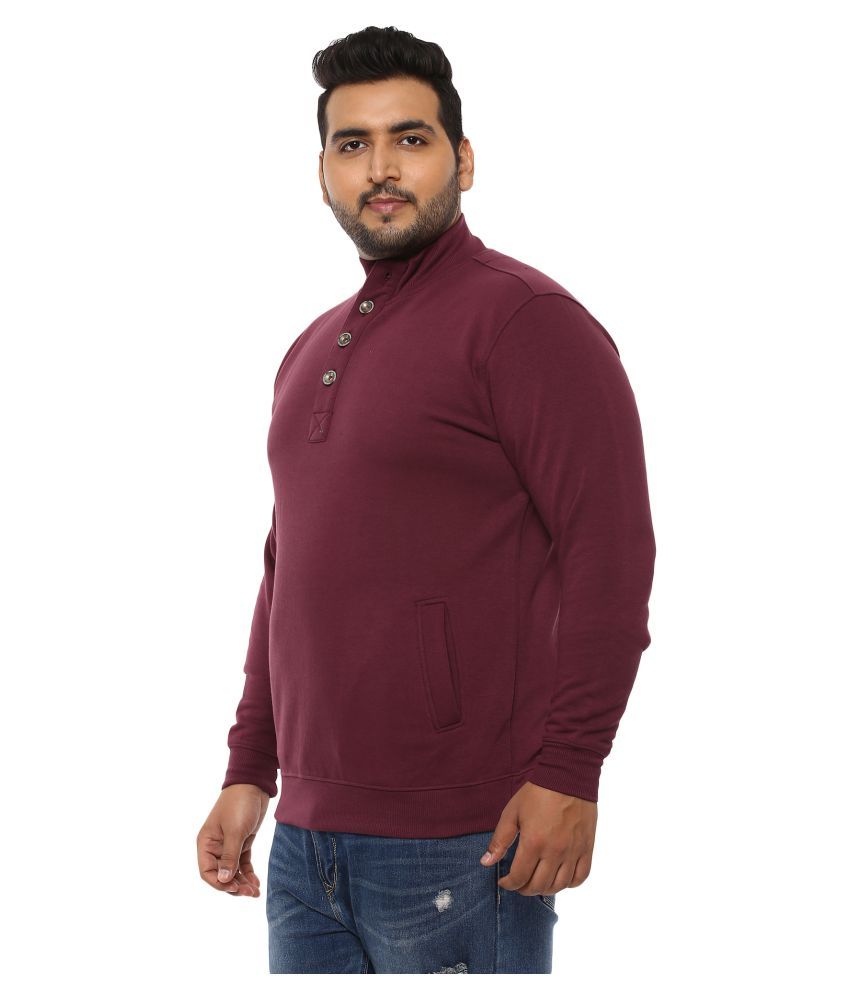 high neck maroon top