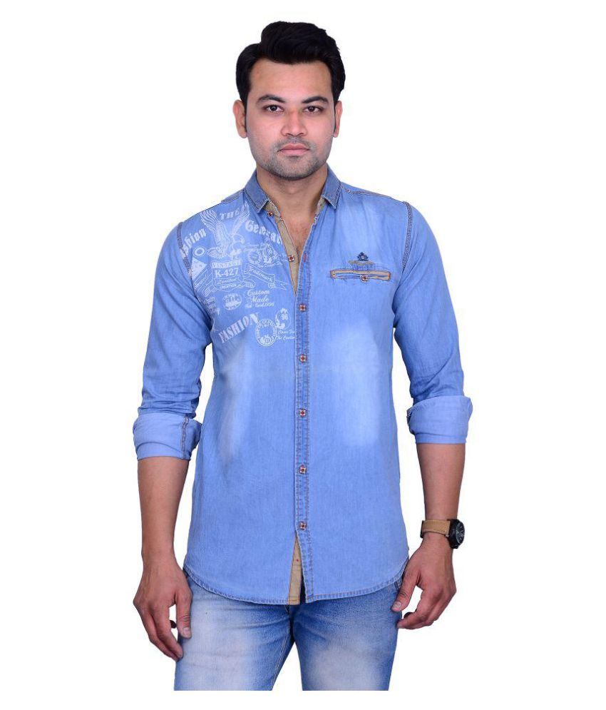 milano blue shirt