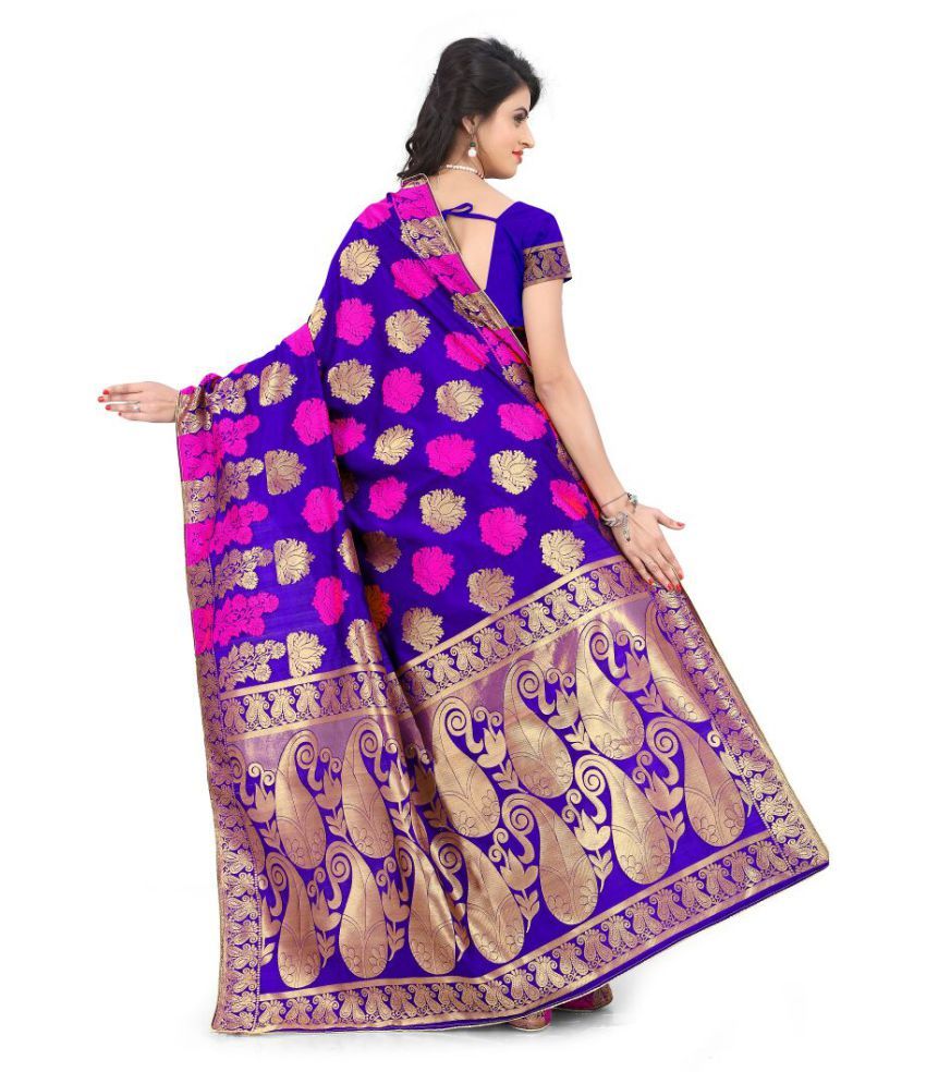 Fab Liza Multicoloured Art Silk Saree Buy Fab Liza Multicoloured Art Silk Saree Online At Low 5948