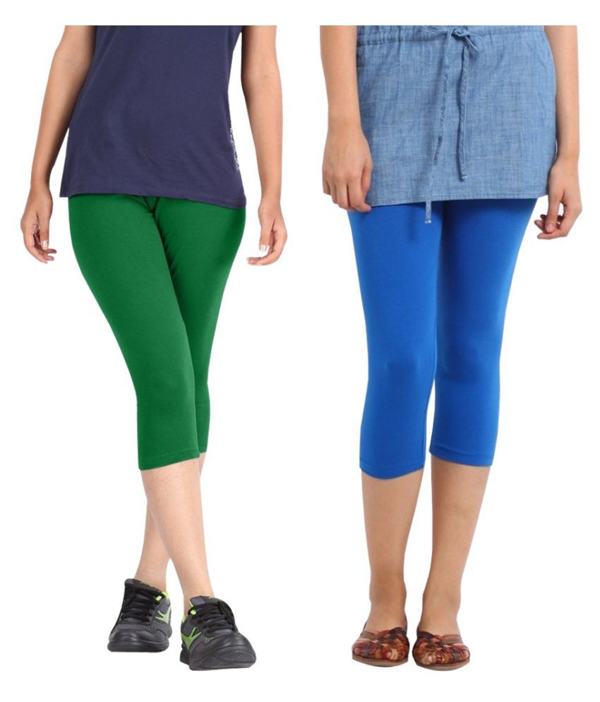 women's cotton spandex capris