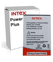 Intex 4000mAh Battery (For Intex Aqua Power Plus) Image