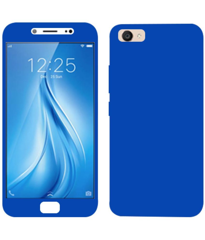  Vivo  V5 Plus Plain Cases  Kosher Traders Blue Plain 