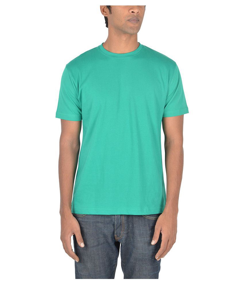 Woodwose Organic Clothing Turquoise Round T-Shirt - Buy Woodwose ...