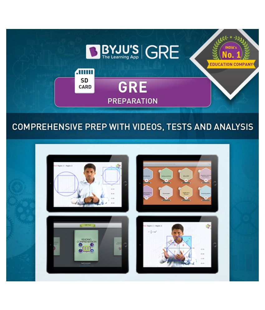     			BYJU'S GRE Preparation - 3 Months Validity (SD Card) SD Card