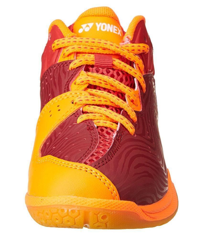 red yonex shoes