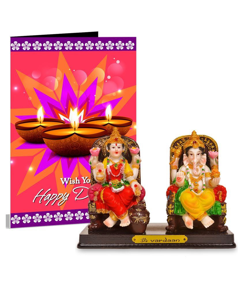 Wish You Happy Diwali Laxmi Ganesha Greeting Card Hamper Buy Online At Best Price In India Snapdeal