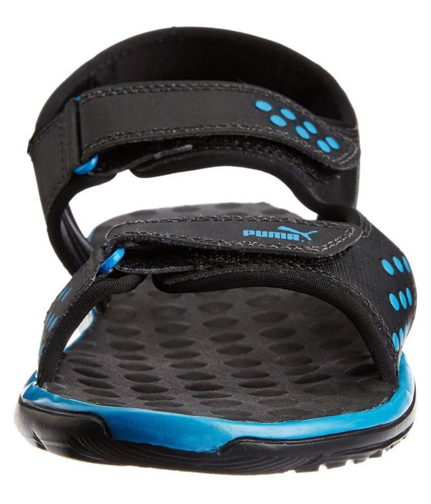 puma blue sandals
