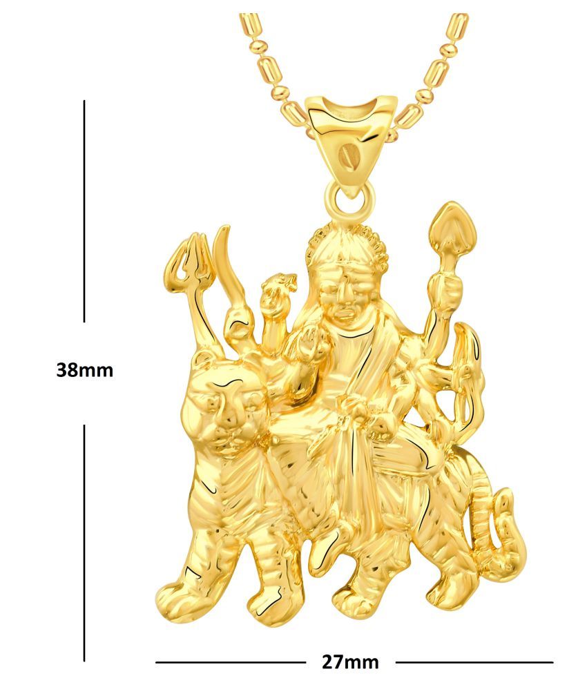 VShine Gold Plated Mata Rani Pendant 