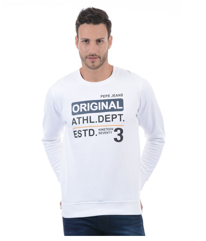 pepe jeans white sweatshirt