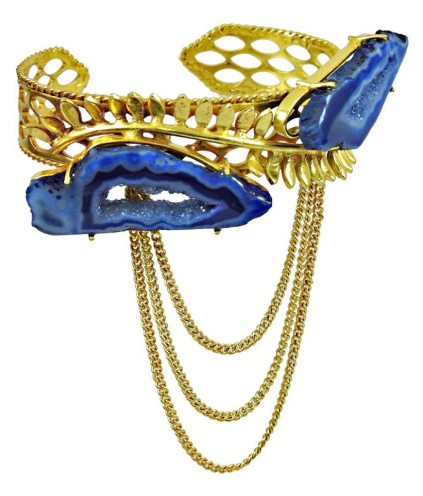 Miska Silver Hot Selling Brass Metal Colorful Stone Gold Tone Fashion