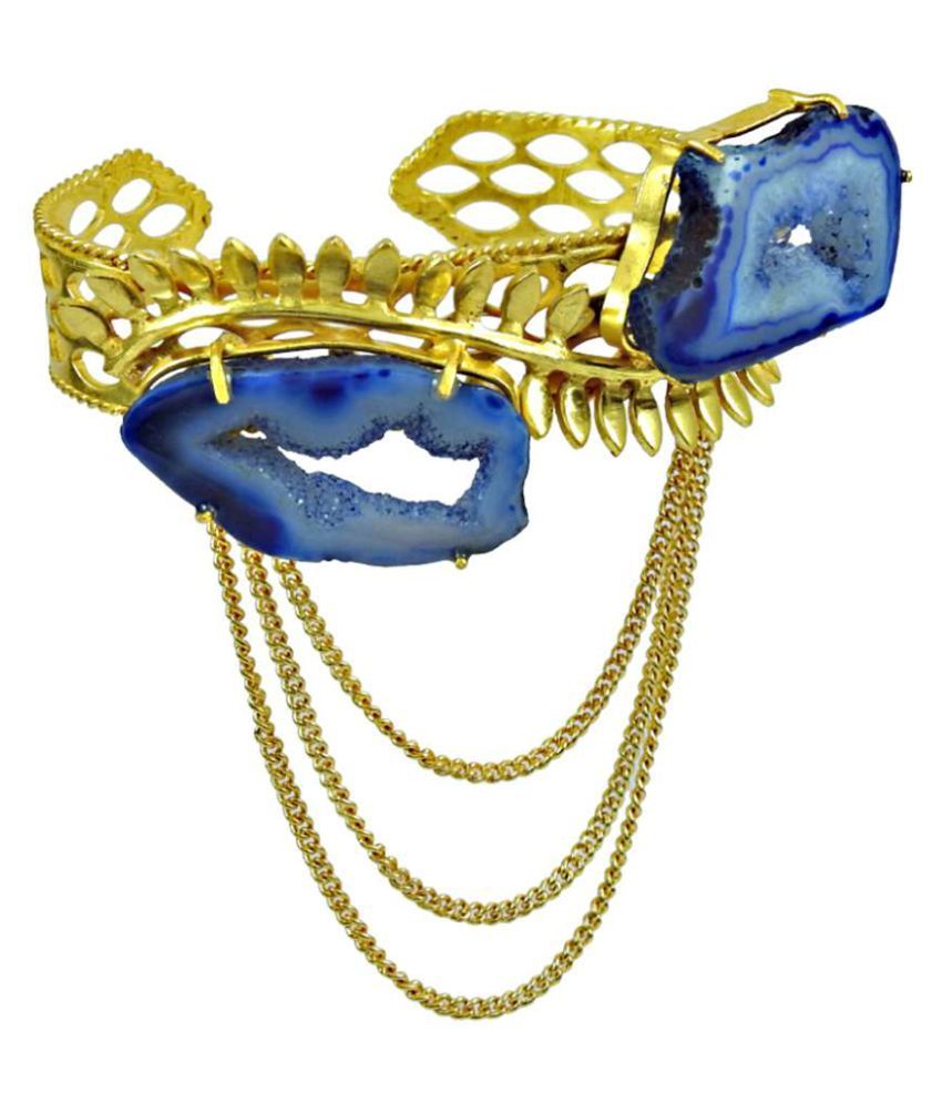 Miska Silver Hot Selling Brass Metal Colorful Stone Gold Tone Fashion