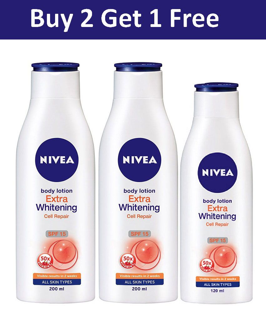 nivea extra whitening cell repair body lotion