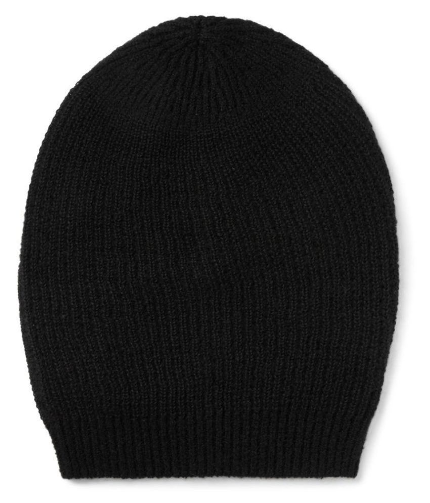     			Tahiro Black Casual Woollen Cap - Pack Of 1