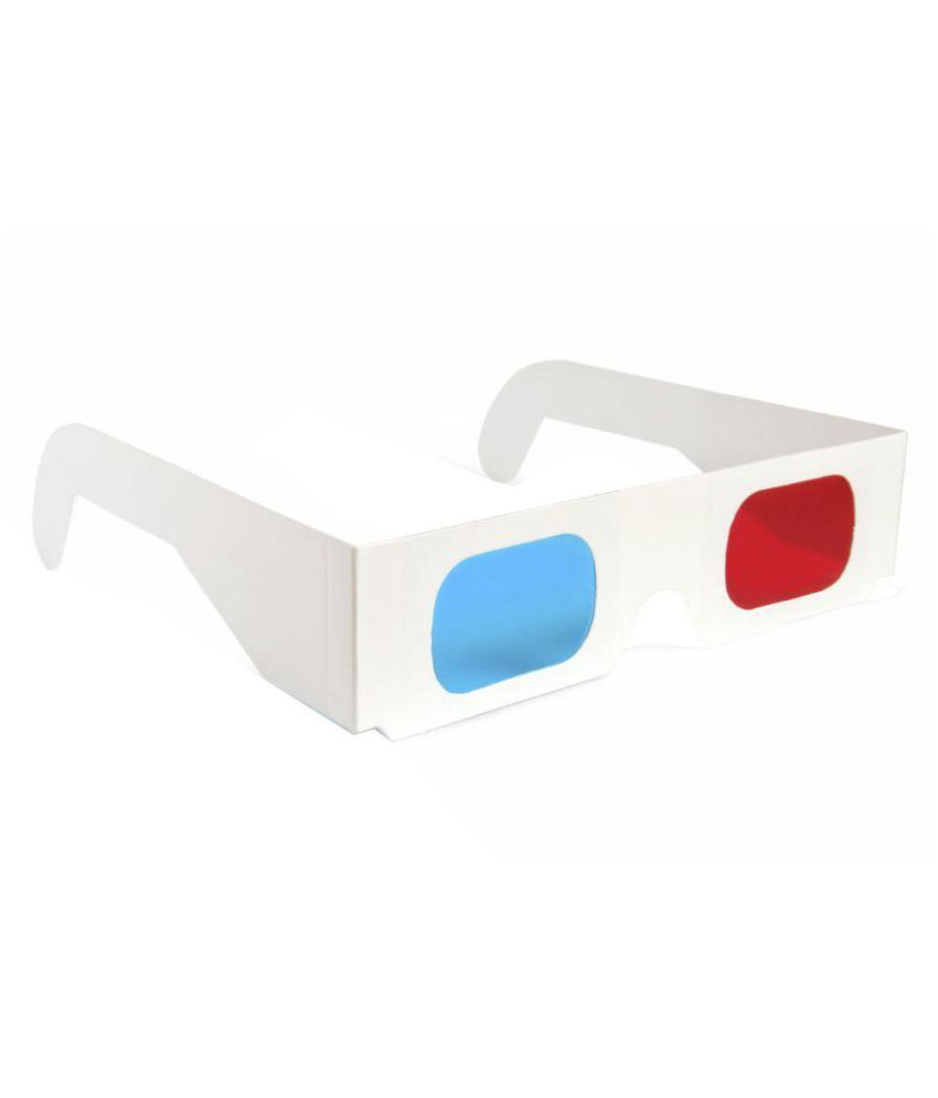 Jambar Cyan Anaglyph 3D Glasses for 3D Video/Magazine- 25 Pcs.Pack