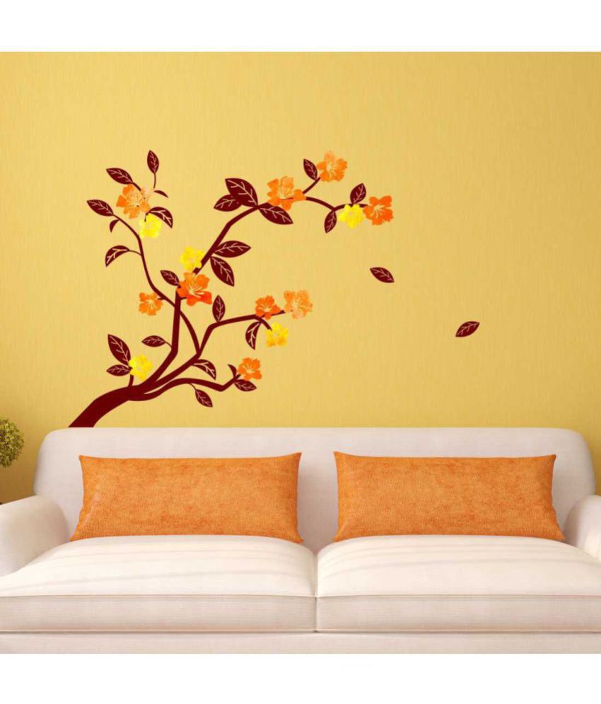 Asian Paints Branch PVC Vinyl Multicolour Wall Sticker Pack of 1 Buy Asian Paints Branch PVC