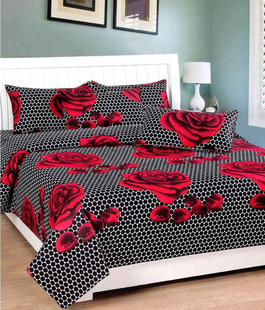     			The Intellect Bazaar Cotton Single Bedsheet with 1 Pillow Cover