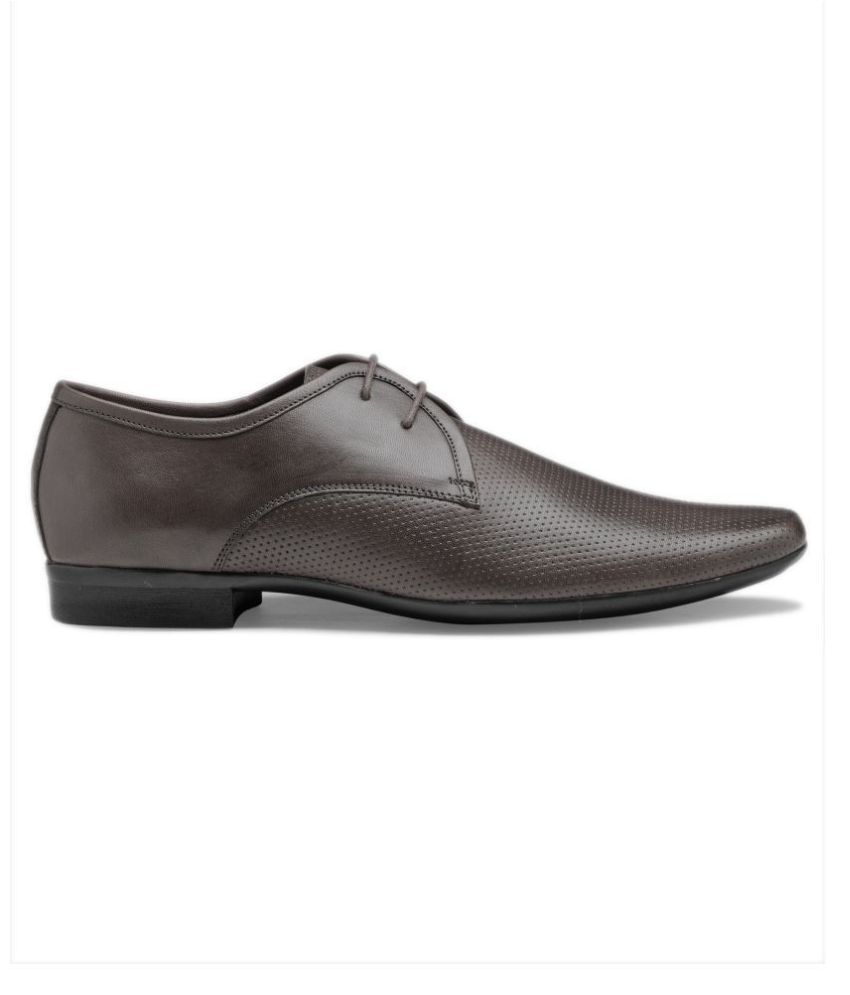 franco leone tan derby shoes