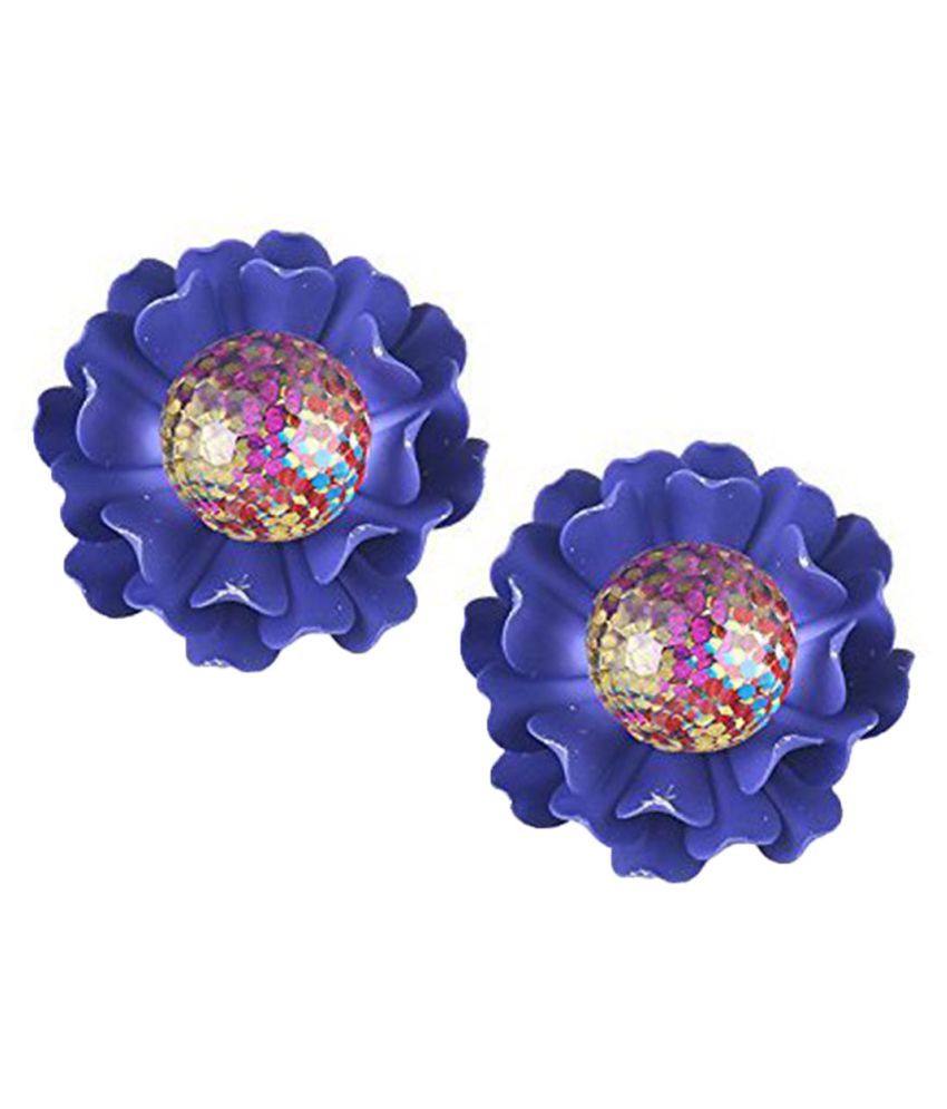     			Zeneme Collection Floral Fancy Party Wear Earrings Jewellery for Girls and Women