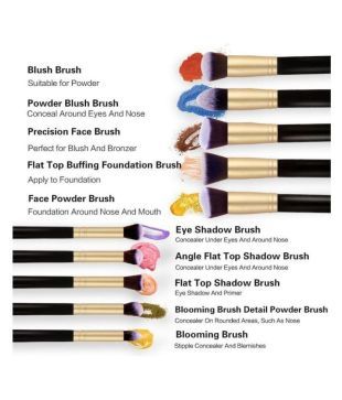 Zureni Concealer Brush Foundation Brush Blusher Brush 10 No S Buy Zureni Concealer Brush Foundation Brush Blusher Brush 10 No S At Best Prices In India Snapdeal