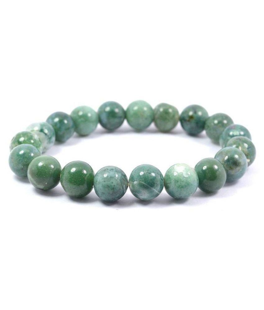     			Aventurine -Jade Round shape Light  Green Color Crystal Bracelet