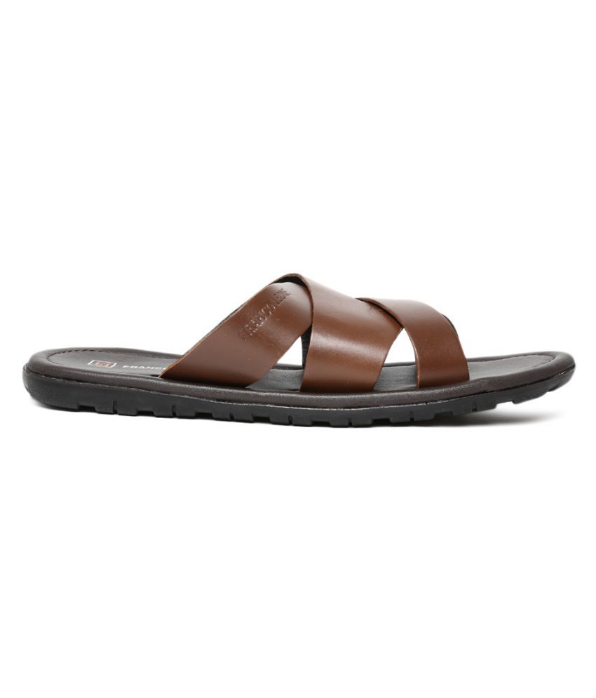 franco leone tan sandals