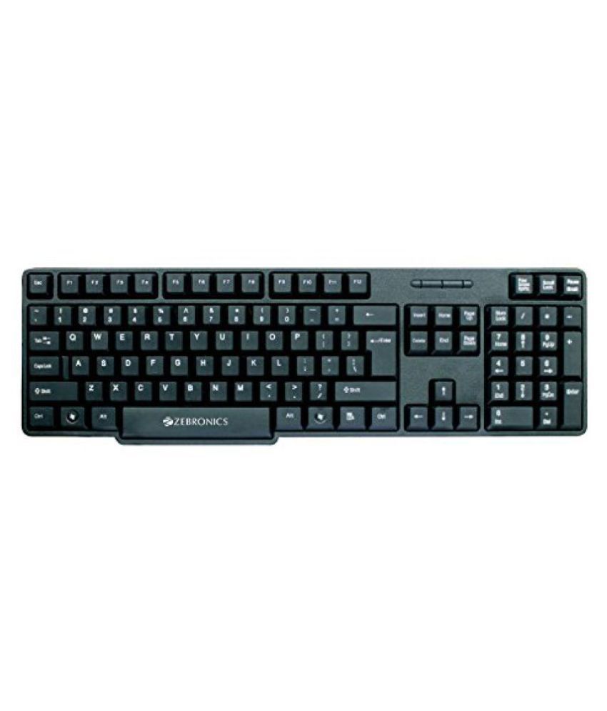     			Zebronics ZEB-K11 Black USB Wired Desktop Keyboard