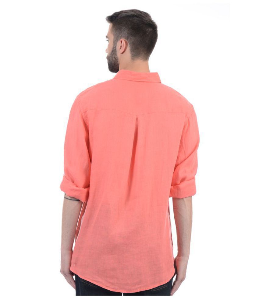 peach casual shirt