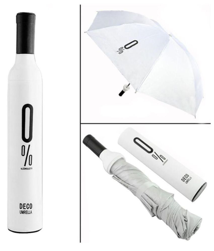     			Home Story Fashionable Wine Bottle White 110 cm Travel Umbrella