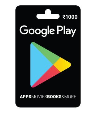 Buy Google Play Gift Card Rs 1000 Online On Snapdeal