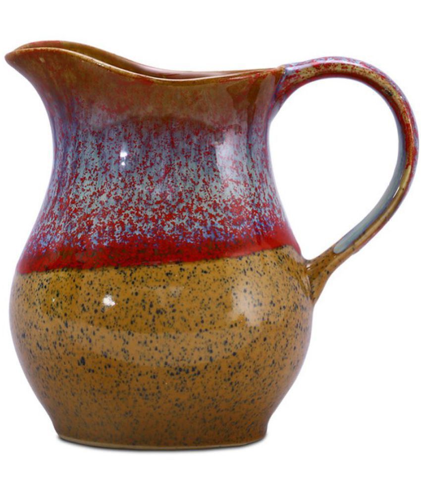 caffeine-water-jug-pitcher-ceramic-in-brown-set-of-2-ceramic-jugs