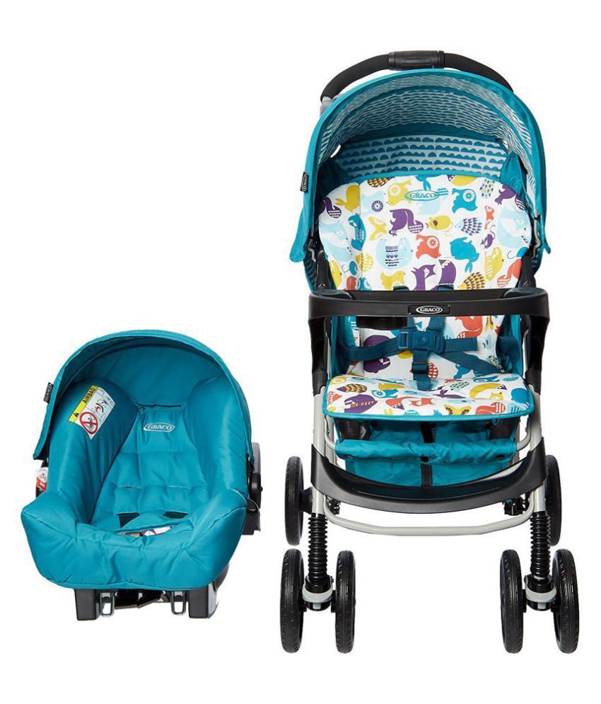 graco travel system blue