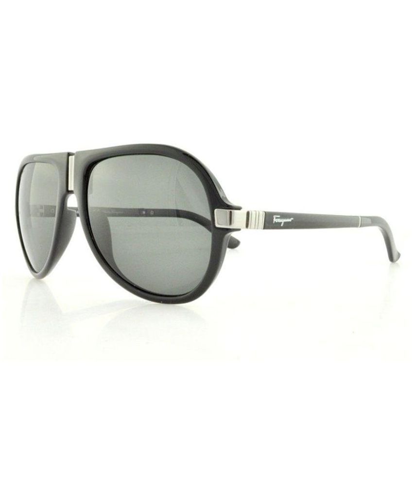 Salvatore Ferragamo S.p.A. Black Oversized Sunglasses ( SF 662SP 001 56
