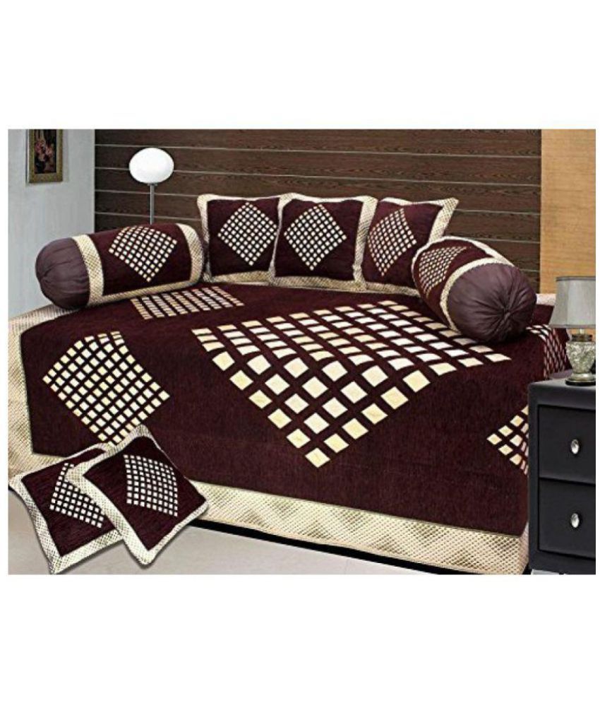 Laying Style 5 Seater Jacquard Set of 18 Sofa Cover Set 