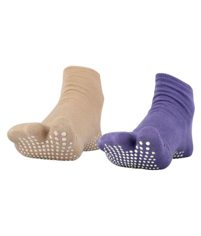     			Nofall Multicolour Ankle Length Socks - Pair of 2