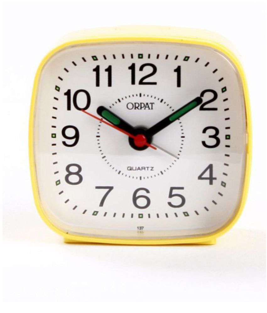Orpat Analog PVC Square Table Clock Pack of 1 Buy Orpat Analog PVC