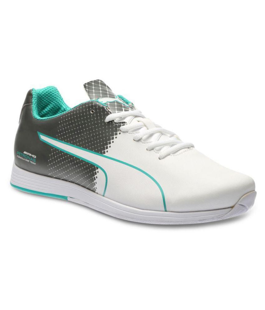 puma white motorsport shoes