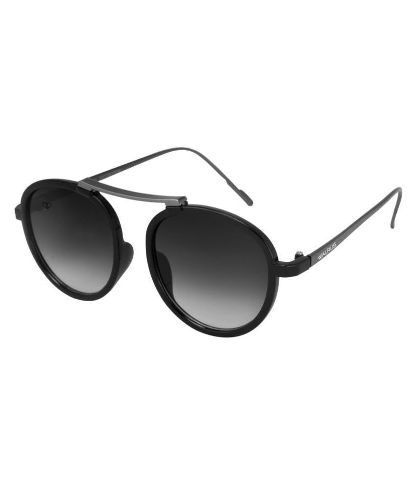     			Walrus Gun Metal Round Sunglasses ( DWS-CRN-V-020218 )