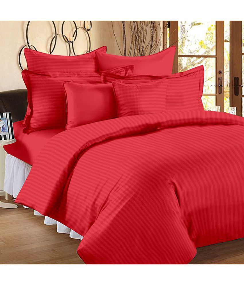 Ahmedabad Cotton Cotton Double Bedsheet with 2 Pillow Covers Buy