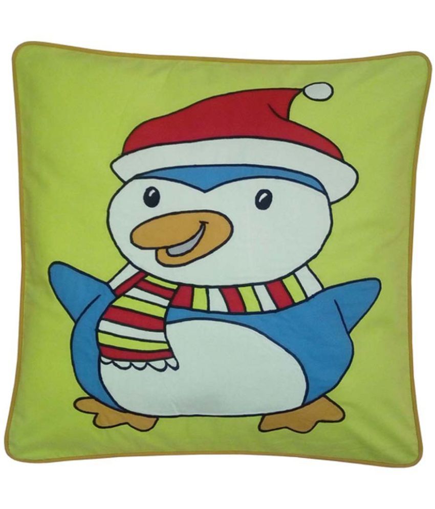     			Hugs'n'Rugs Single Cotton Cushion Cover (40 x 40 cm) 16 x 16