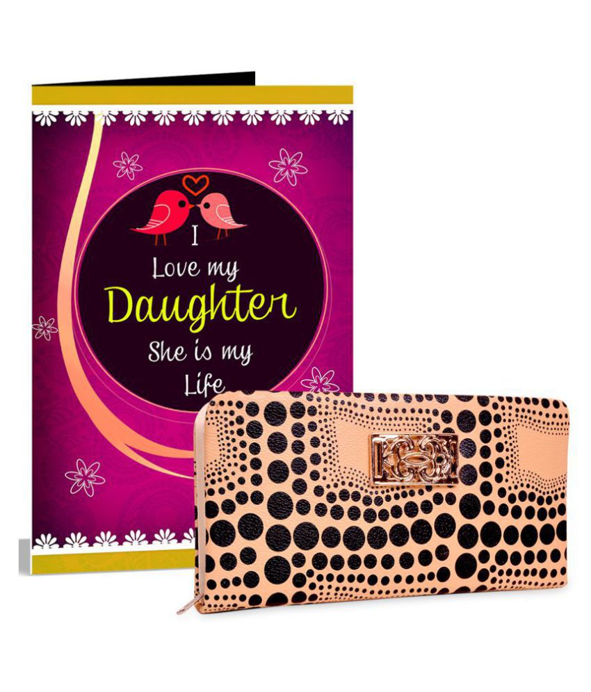 I Love My Daughter She Is My Life Wallet And Greeting Card Hamper Buy