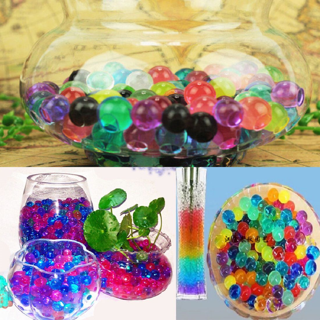 Magic Water Pearls Beads Jelly (Pack of 3600 Jelly Beads. 120 Grm