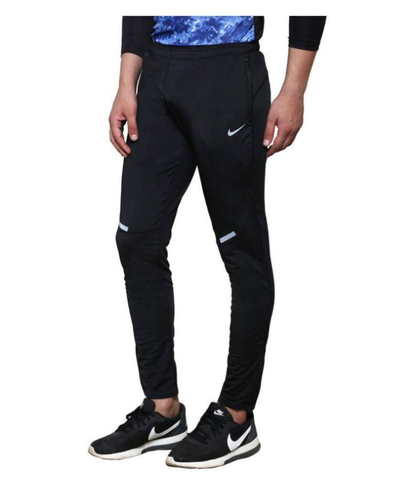 Nike Black Polyester Lycra Trackpants Pack of 1 - Buy Nike Black ...