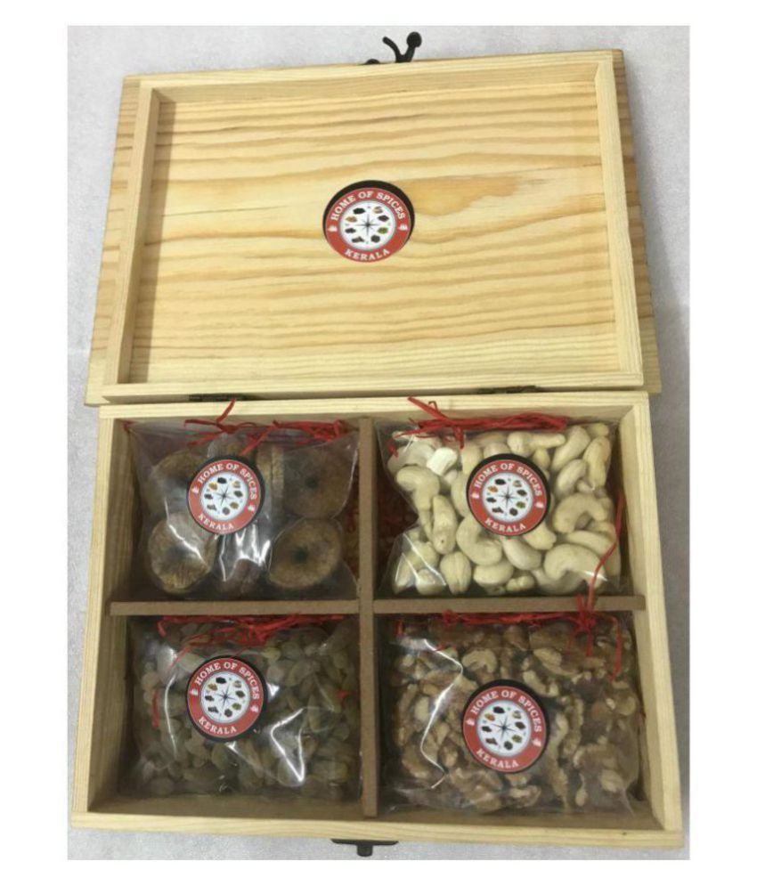 Home of Spices Regular Mixed Nuts Gift Box Cashews, Walnuts, Raisins