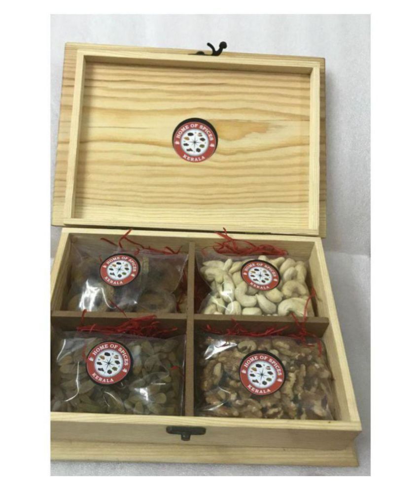 Home of Spices Regular Mixed Nuts Gift Box Cashews, Walnuts, Raisins