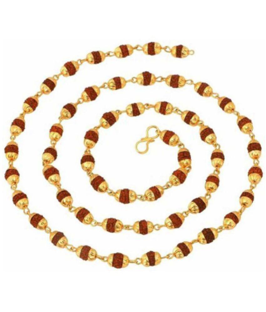     			Rudraksha Golden Cap Mala