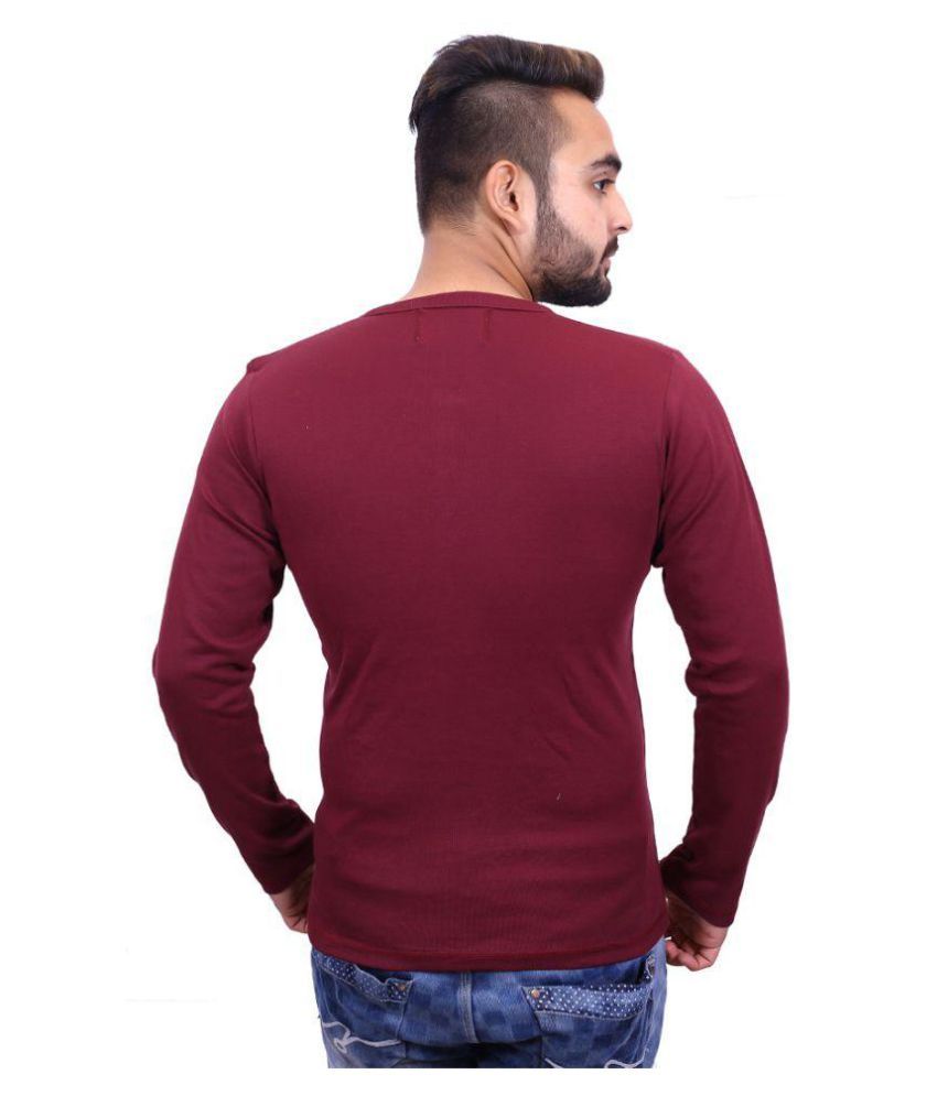 JOHN BERG Red Henley T-Shirt Pack of 3 - Buy JOHN BERG Red Henley T ...